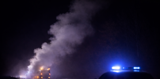 Kolonihavehus i brand